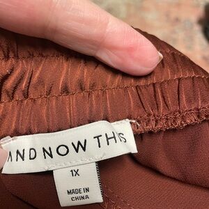 Sonoma Women's Wide Leg Pants - Rich Brown